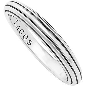 Lagos Ribbed Stacking Ring